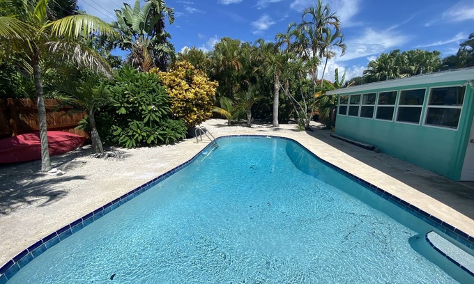 Cocoa Isles House | Private Tropical Paradise with new pool and massage chair
