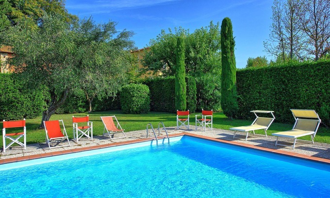Capannori Villa | Private Villa with private pool, A/C, WIFI, TV, terrace, panoramic view, parking, close to Lucca