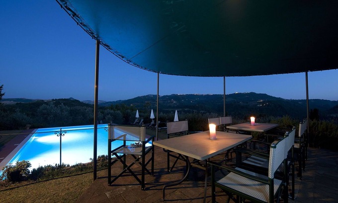 Volterra Villa | Private Villa with A/C, WIFI, private pool, TV, patio, panoramic view, close to San Gimignano