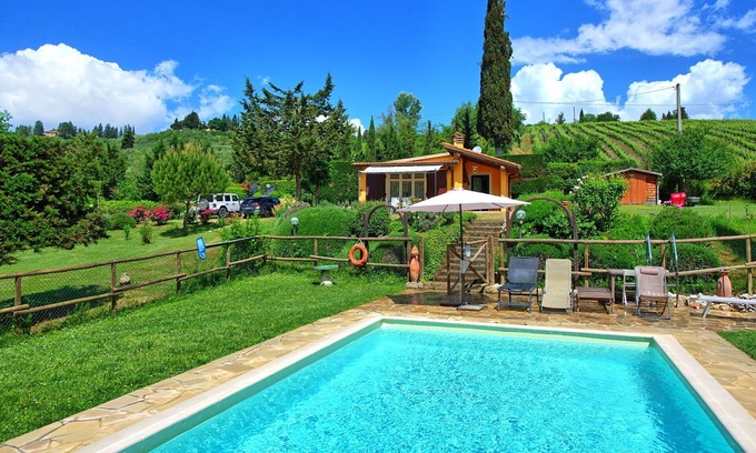 Certaldo Villa | Private Villa with A/C, private pool, WIFI, TV, patio, panoramic view, close to San Gimignano