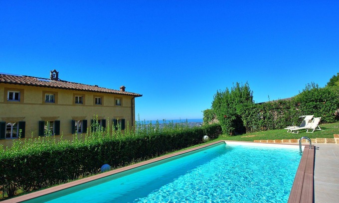 Camaiore Villa | Private Villa with hot tub, WIFI, A/C, private pool, TV, patio, panoramic view, close to Viareggio