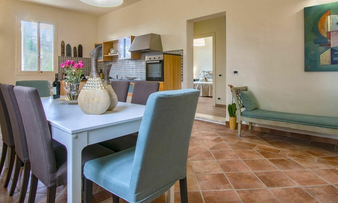 Certaldo House | Private Villa with private pool, A/C, WIFI, TV, patio, pets allowed, panoramic view, parking