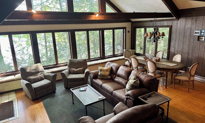 Chestertown House | Private Waterfront House on Loon Lake with Amazing Views by Lake George and Gore