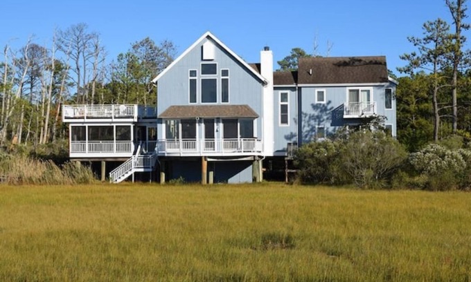 Chincoteague House | Prospect Point-Waterfront, Private Dock, Location!