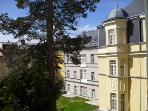 Marianske Lazne Apartment | Prostorný byt v centru Mariánských Lázní se saunou