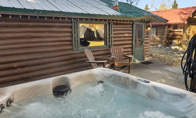 Red Lodge Cabin | Quaint historic cabin with hot tub and WiFi, this cozy Wild Bill`s cabin.
