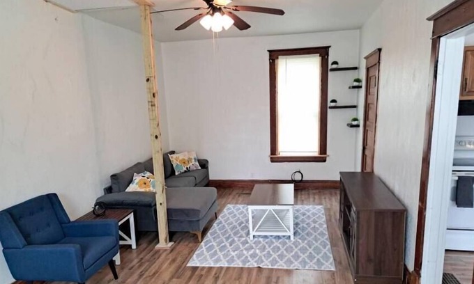 Keokuk House | Quaint & Sleek Home in Keokuk