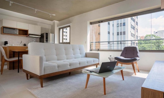 Vila Nova Conceicao Apartment | Quarto Sala 48m2 Parque Ibirapuera Itaim Bibi