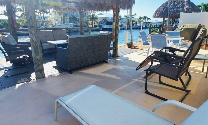 Key Colony Beach House | Quick Boating Tiki Hut, Canal, Pool club, Dock and Near Open Water!