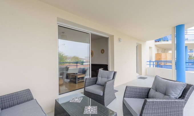 Aytre Apartment | Quiet Apartment with Large Terrace Near La Rochelle, Aytré