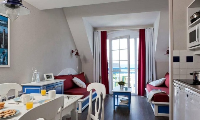 Guilvinec Apartment | Résidence Pierre & Vacances Cap Marine*** - Apartment 6 people - 1 bedroom + 1 sleeping area - Terrace or balcony - Sea view - Renovated