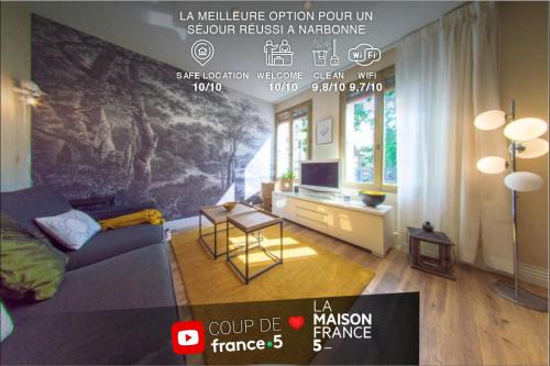 Centre Historique Apartment | RétroMirabeau "Le Raspaïl" - 65m2 avec VUE - 2 CHAMBRES - 4 pers - COURS MIRABEAU HALLES GARE - EMPLACEMENT TOP - Chèques Vacances CONNECT