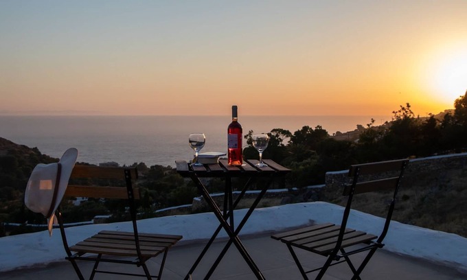 Skala Villa | R 785 Sunset & Ocean View Villa with Full Air Con
