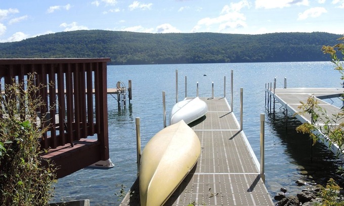 Cooperstown - Otsego Lake House | 'R' Lakehouse - NEW renovation, Terrific Otsego Lake view, outdoor gas fire pit