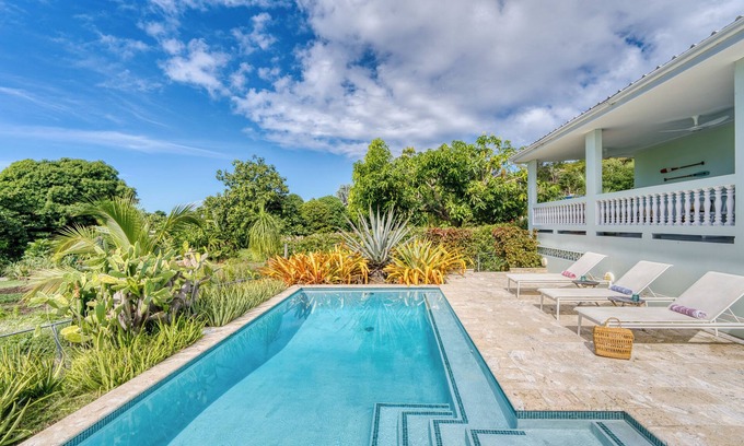 Ensenada House | R Villa - Walk to Steps Beach with POOL, Ocean View & BOCCE Court