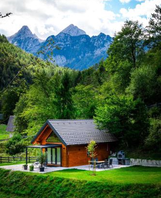 Mojstrana Apartment | Radovna Chalet with Panoramic View