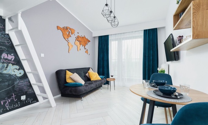 Piasek Południe Apartment | Rajska 3/512 | Air-conditioning, Balcony, Smart TV