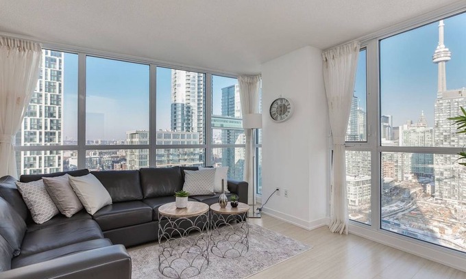 CityPlace Apartment | RATE DROP! - Clean and Sanitized - Premium 2-Bedroom with CN Tower & Lake Views