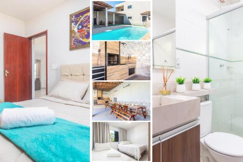 Cabo Frio House | Refúgio Tropical Casa de Praia com Piscina Climatizada e 4 Suítes e garagem 3 carros, 800 mtrs da praia internet 700 mbps, condomínio privado com pista de skate , quadra de futevôlei , campos e quadras de futebol!