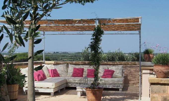 Matino Villa | Relax and Panoramic garden just minutes from the beaches of Gallipoli