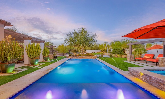Desert View Village House | Relax at Desert Oasis in Scottsdale - Heated Pool, Spa, Fun Game Room, & More!