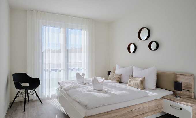 Zirchow Apartment | Relax at Pine Hill Resort: New, modern apartment B 6 with a view of the lagoon