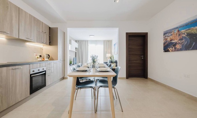 Mellieħa Heights Apartment | Relax with the whole family at this beautiful place to stay! We offer a beautiful apartment for rent in Mellieha, furnished with love right next to of the most beautiful Bays of the Island (Ghadira Bay, Golden Bay, Paradise Bay, and Comino). T