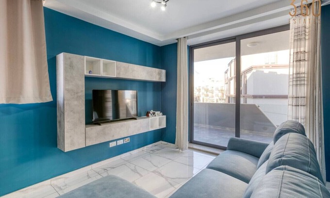 Mellieha Apartment | Relaxing 2BR home with Private Balcony in Mellieha