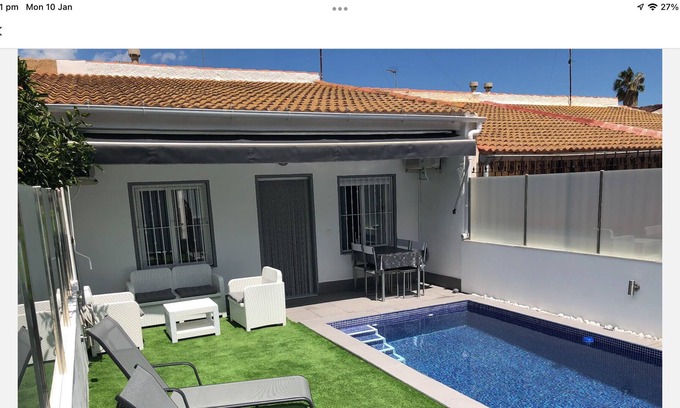 Santiago de la Ribera House | Relaxing family house with your own pool.