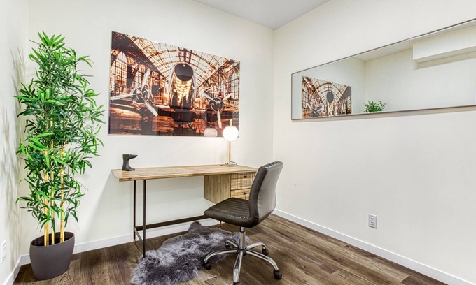 Beltline Apartment | Remote Work Oasis w/ Large Private Office & Island
