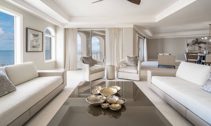 Seven Mile Beach Condo | Renovated 207 South Oceanfront Residence Located at The Ritz-Carlton