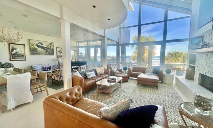 New Smyrna Beach House | Renovated, Direct Oceanfront 6BR/6BA private pool home sleeps 16