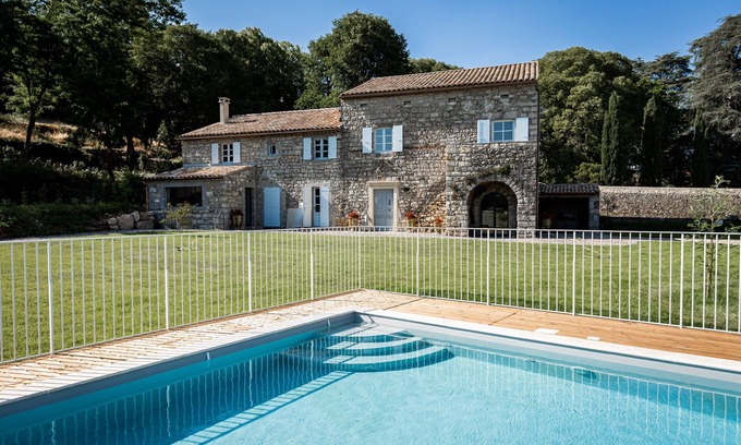 Saint Alban Auriolles Other | RENOVATED FARMHOUSE WITH AIR CONDITIONING, HEATED SWIMMING POOL NEAR THE GORGES DE L'ARDECHE