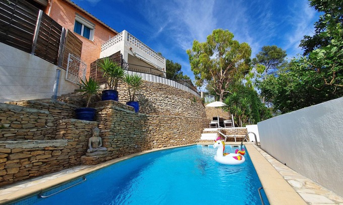 Sollies-Toucas House | Rental top of villa sollies toucas VAR with heated swimming pool