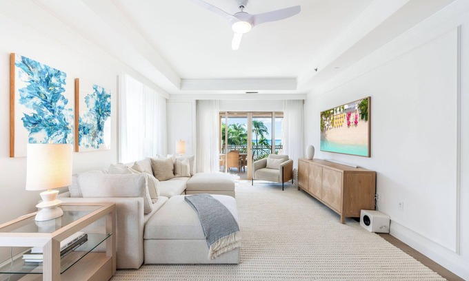 Seven Mile Beach Condo | Residence 303, Elegant Oasis Minutes from Seven Mile Beach