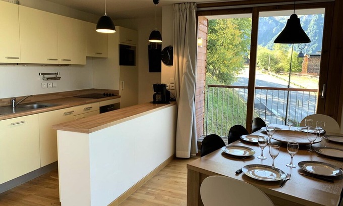 Plan Peisey Apartment | Residence Les Melezes - 4 room flat for 7 people