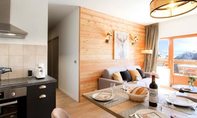 Orcieres-Merlette Apartment | Residence Rochebrune Les Cîmes **** - Labellemontagne - 2 rooms 4 people