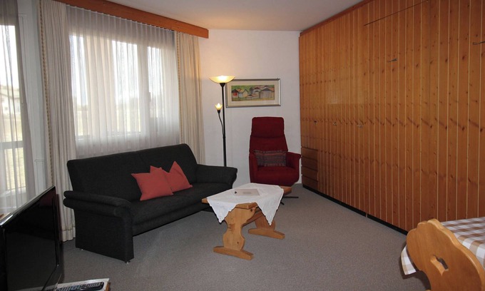 Sils-Maria Apartment | Residenza Lagrev - 1 1/2 room flat no. 021 - type 15A - mezzanine floor - west