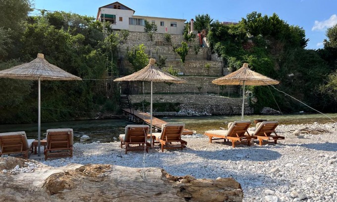 Albania Villa | River Escape Villa - Private Beach, Scenic View & BBQ
