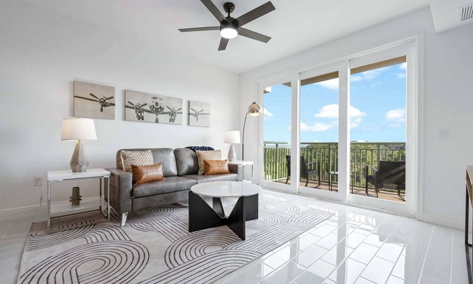 Merritt Island Condo | RIVER FLY IN: The Cocoa, River & Runway View