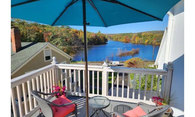 Collinsville Apartment | River Overlook - Check the view from your deck!