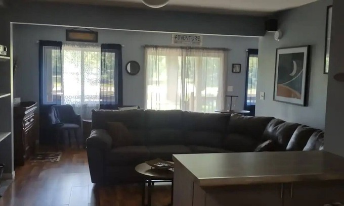 Thayer House | River retreat in Momence, IL. with river access. There is a private dock onsite.