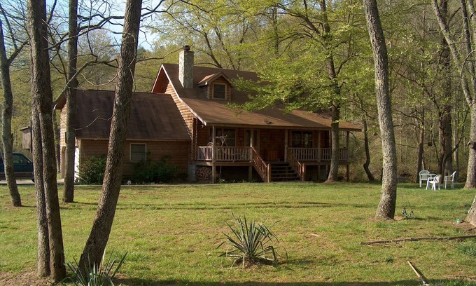 Ellijay Cabin | River View from every window