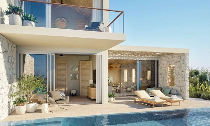 Providenciales Hotel | Romantic Terrace Villa with Ocean Horizons & Coastal Charm