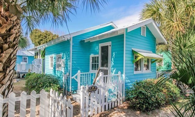 Tybee Island Cottage | Romantic 1930s Vintage Beach Cottage Steps to Beach by Tybee Cottages