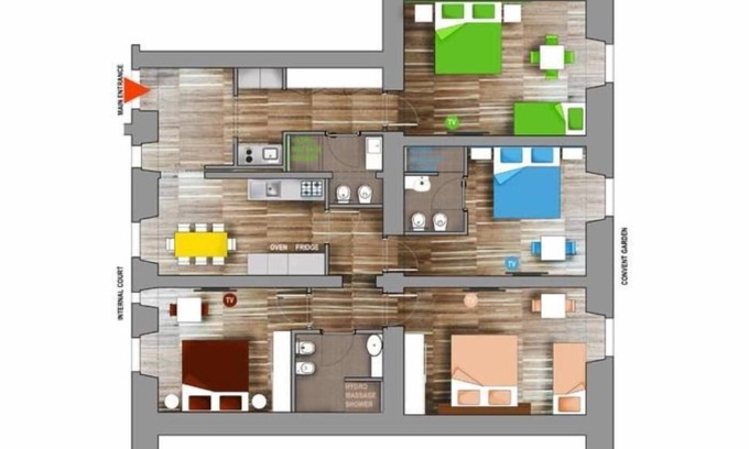 Rione XVIII Castro Pretorio Apartment | Rome: NEW from 3 up to 11 people Central, Modern and bright