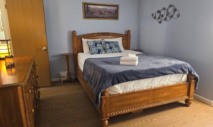 Canton Condo | Ruby's private 2-bedroom home with parking. Recently renovated with flooring.