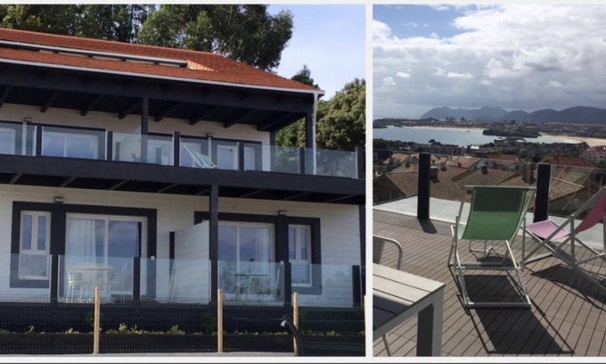 Isla Cottage | Rural House Apartments Madera y Mar for 23 people with txoko and swimming pool