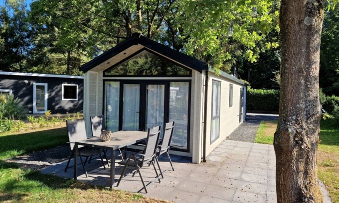 Municipality of Epe Apartment | Rustic Chalet `Edelhert` Amidst the Veluwe Forest