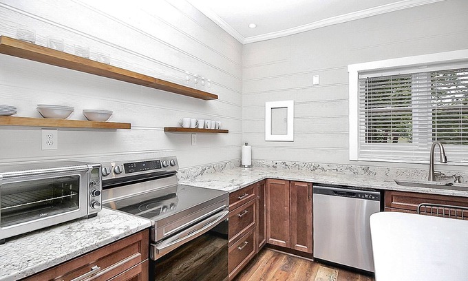 Concord Cottage | Rustic Cottage with GAME ROOM and Fire Pit Fully Fenced Yard!